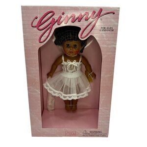 Vtg Vogue GINNY Doll 1995 Dress Me African American 4DM03 NIB 8" Lingerie Stand